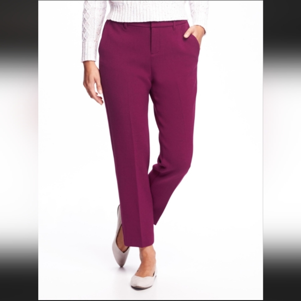 Old Navy Harper Mid-Rise Pants, Pink, Size 2
